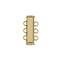 John Bead Beadwork Findings Gold Tube Slide Clasp, 2ct.